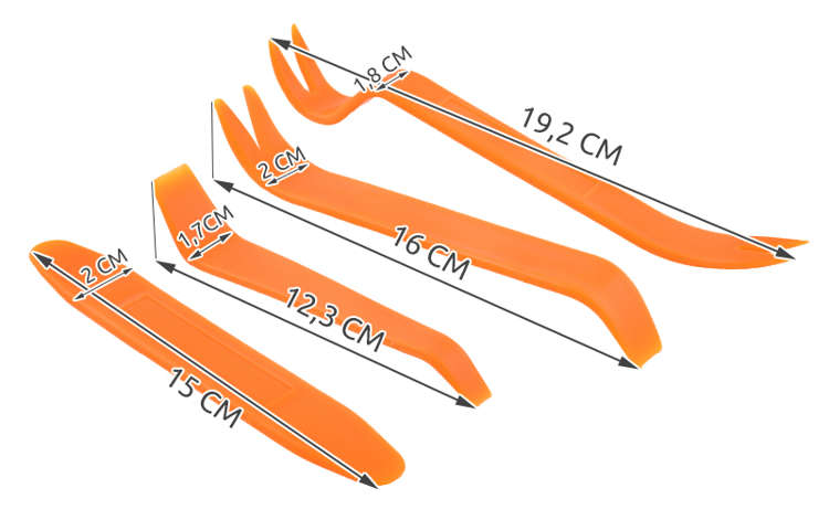 Ściągacze tapicerki - zestaw 4 szt. - obrazek 8
