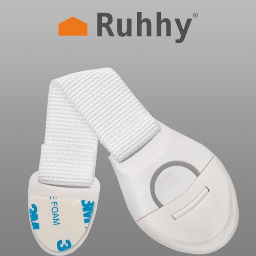 Zabezpieczenie - blokada do szafek 10szt. biały - obrazek 5