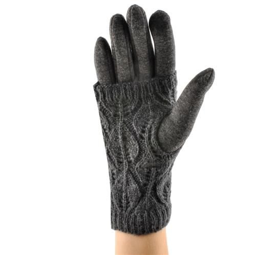 Rękawiczki dotykowe R6412 - szare - obrazek 13