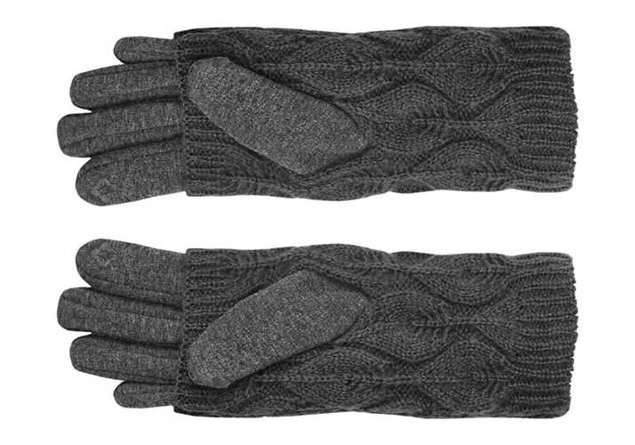 Rękawiczki dotykowe R6412 - szare - obrazek 6