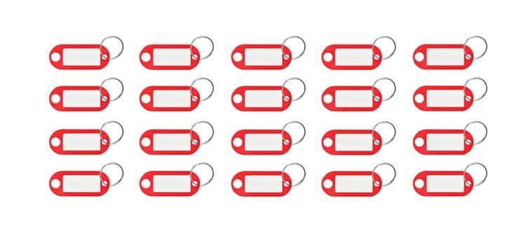 Zestaw brelok/identyfikatory do kluczy 100 szt - obrazek 7