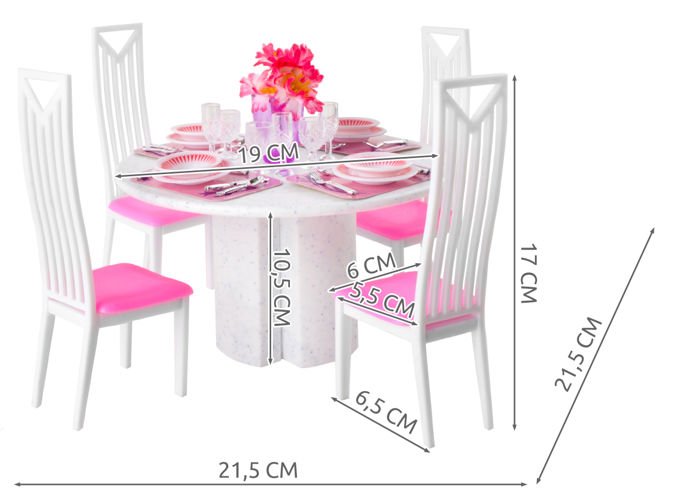 Zestaw mebelków dla lalek ML8248 - obrazek 8