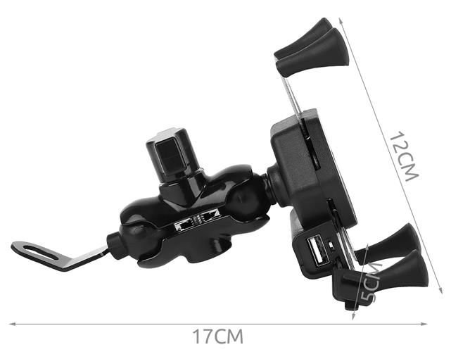 Uchwyt na telefon do motocykla z ładowarką - obrazek 11
