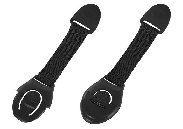 Zabezpieczenie - blokada do szafek 10szt. czarne - obrazek 2