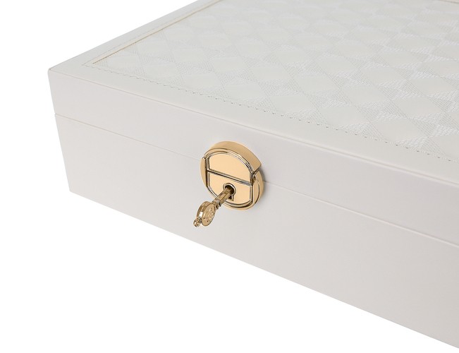 Kuferek na biżuterię - biały Beautylushh - obrazek 3