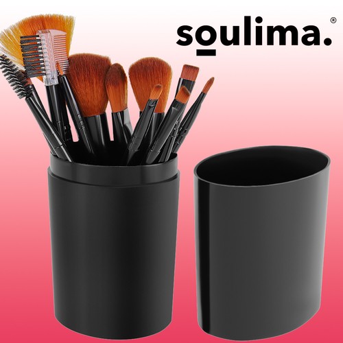 Pędzle do makijażu 12 szt czarne - zestaw - obrazek 11