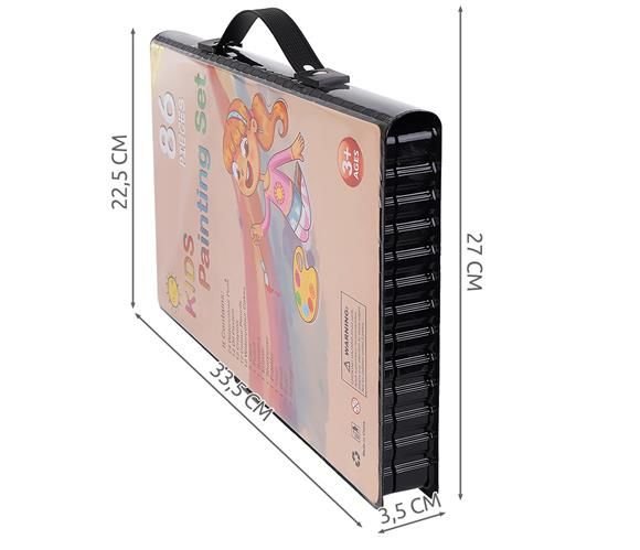 Zestaw do malowania w walizce 86 szt - obrazek 13