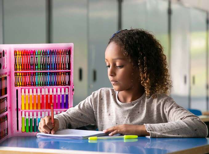 Zestaw do malowania w walizce 168 szt różowy - obrazek 12