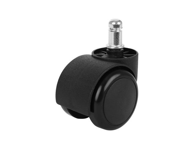 Kółka do fotela biurowego - 5szt - czarne - obrazek 6