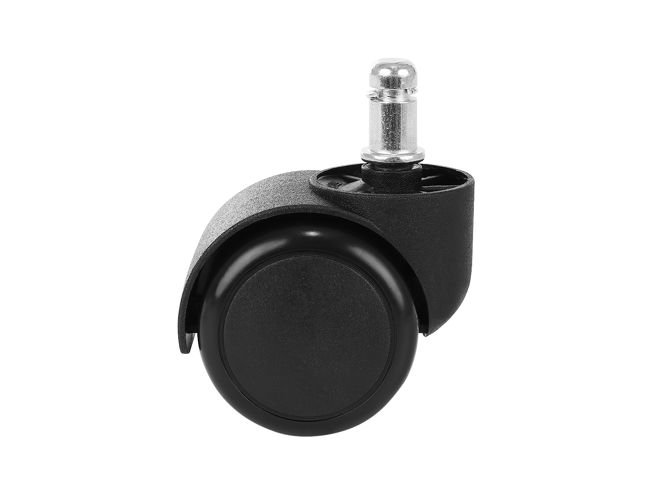 Kółka do fotela biurowego - 5szt - czarne - obrazek 7