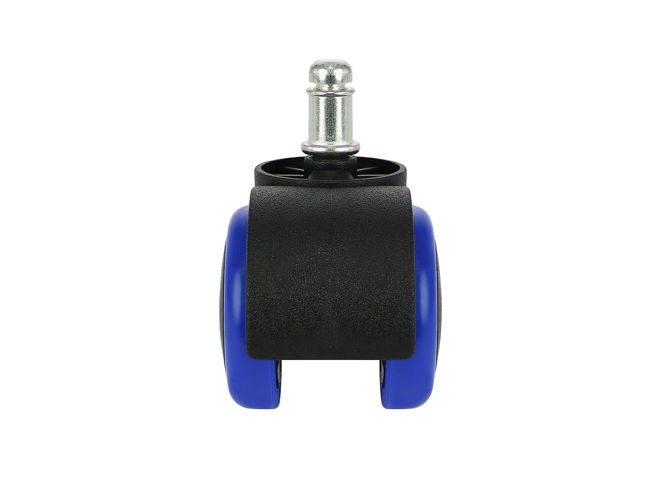 Kółka do fotela biurowego - 5szt - niebieskie - obrazek 5