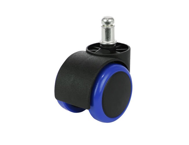 Kółka do fotela biurowego - 5szt - niebieskie - obrazek 6