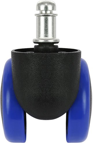 Kółka do fotela biurowego - 5szt - niebieskie - obrazek 8