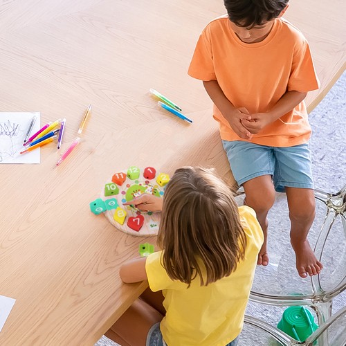 Zegar drewniany zabawkowy - obrazek 11