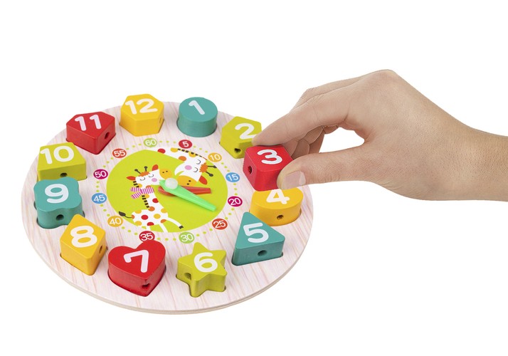 Zegar drewniany zabawkowy - obrazek 10