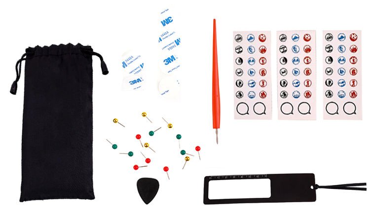 Mapa świata - zdrapka z flagami + akcesoria - obrazek 2