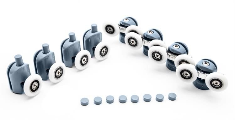 Kółka do kabiny prysznicowej zestaw 8szt. KK9646 - obrazek 3