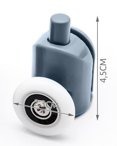 Kółko do kabiny prysznicowej pojedyncze dolne - obrazek 4