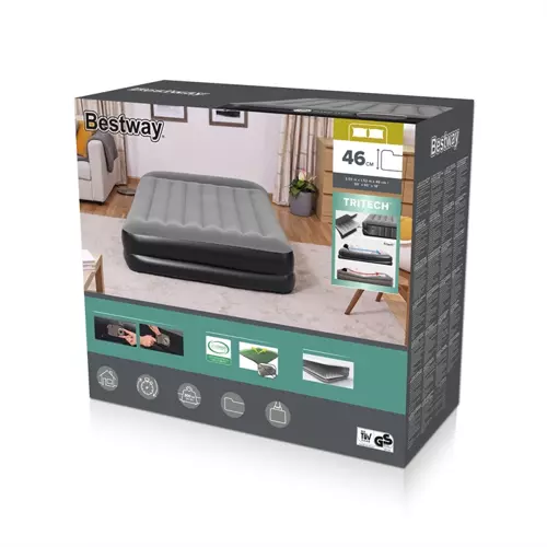 Materac z pompką 203x152x46cm BESTWAY 67403 - obrazek 9
