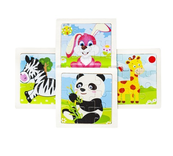 Układanka drewniana - puzzle 4 szt. U10973 - obrazek 6