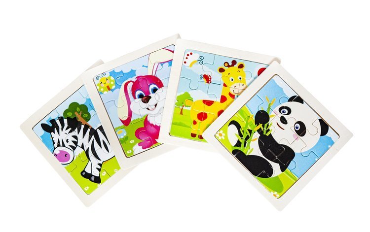 Układanka drewniana - puzzle 4 szt. U10973 - obrazek 7