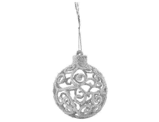 Bombki choinkowe zestaw 100 szt + gwiazda srebrne - obrazek 3