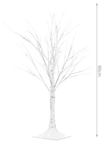 Drzewko ozdobne brzoza 90cm - Lampki LED 24V - obrazek 11