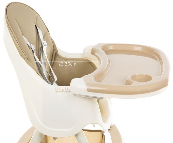 Krzesełko do karmienia KRUZZEL - beżowe - obrazek 11