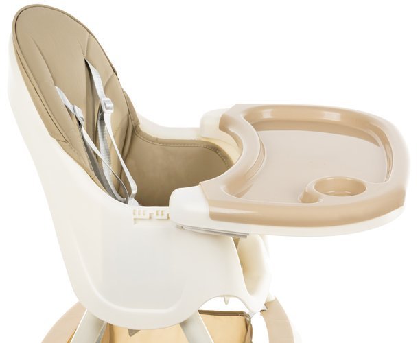 Krzesełko do karmienia KRUZZEL - beżowe - obrazek 4