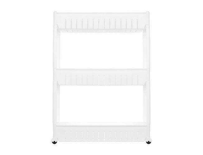 Półeczka kuchenna mobilna na kółkach biała - obrazek 4