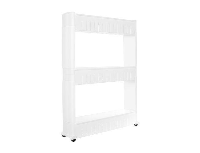 Półeczka kuchenna mobilna na kółkach biała - obrazek 8