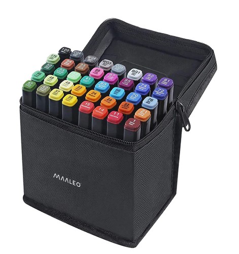 Markery/pisaki dwustronne - zestaw 40 szt