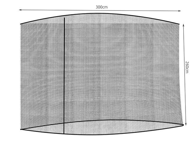 Moskitiera do parasola ogrodowego 3m - czarna - obrazek 9