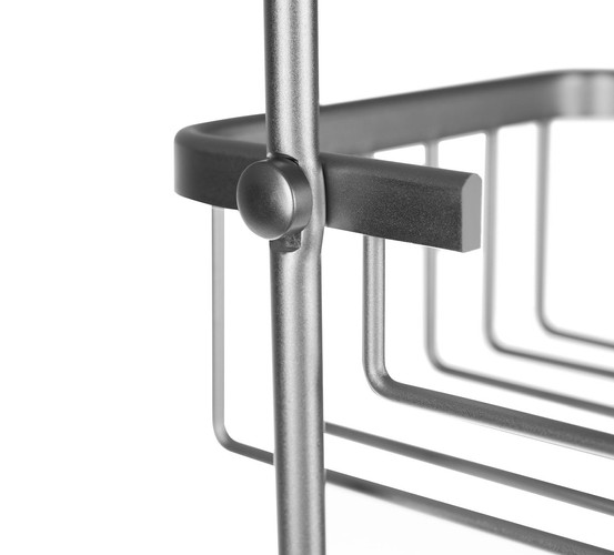 Półka prysznicowa zawieszana- srebrna - obrazek 5