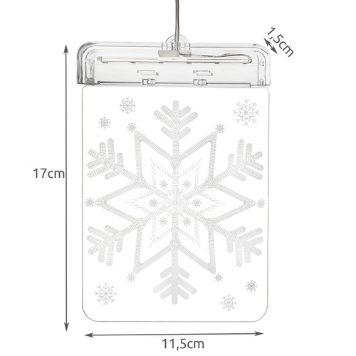 Witraż LED 3D- śnieżynka - obrazek 5