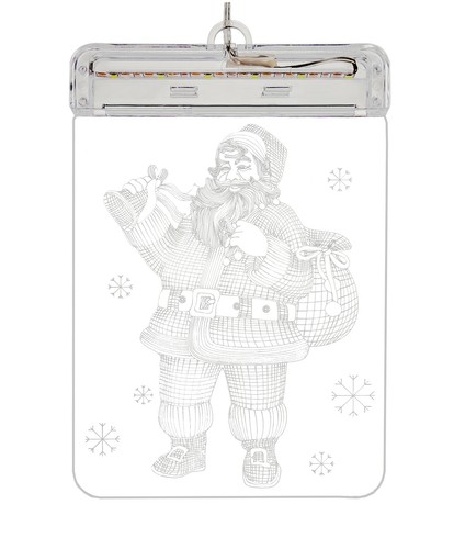 Witraż LED 3D- mikołaj - obrazek 4