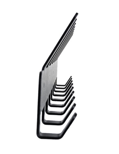 Wieszak ścienny (17 haków) - czarny - obrazek 4