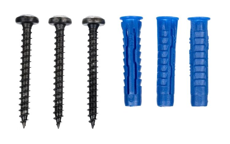 Wieszak ścienny (17 haków) - czarny - obrazek 5