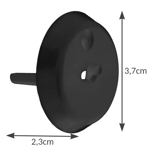 Zabezpieczenie do gniazdka- czarne Ruhhy 19224 - obrazek 3