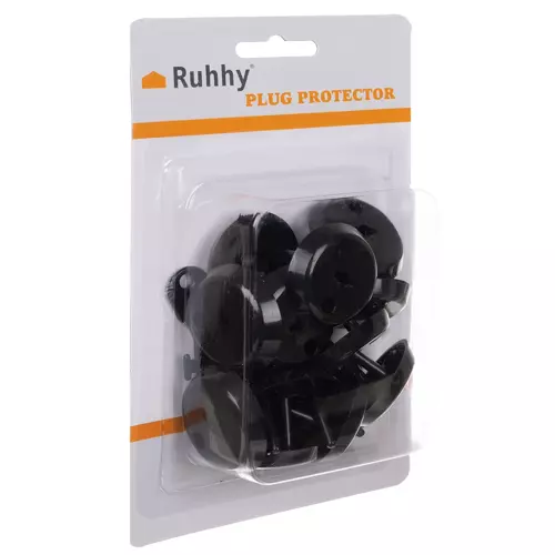 Zabezpieczenie do gniazdka- czarne Ruhhy 19224 - obrazek 12