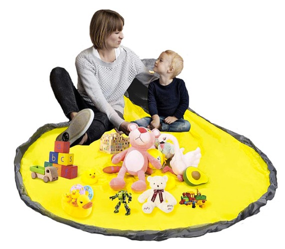 Kosz na zabawki/ klocki z matą Kruzzel 19556 - obrazek 16