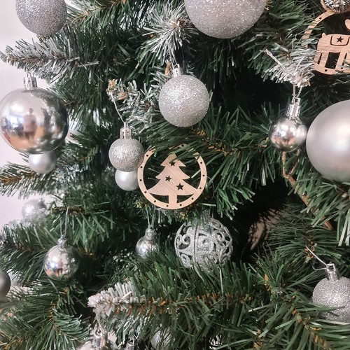 Bombki drewniane - 10 szt - obrazek 4