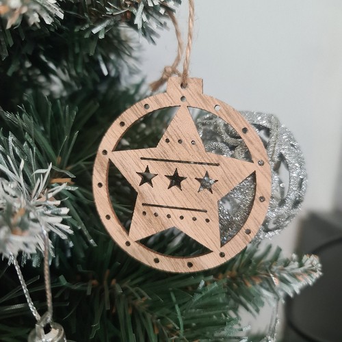 Bombki drewniane - 10 szt - obrazek 6