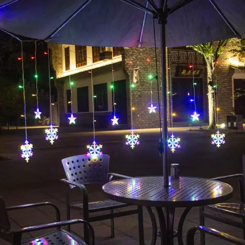 Kurtyna świetlna 138 LED USB multicolor KŚ19742 - obrazek 3