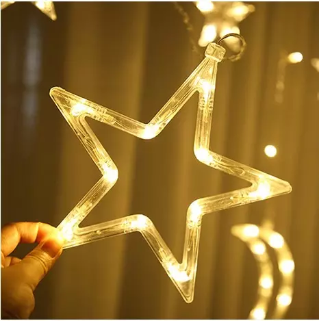 Kurtyna świetlna 138 LED USB- ciepły biały KŚ19758 - obrazek 9