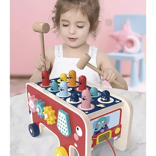 Słoń drewniany- wbijak Kruzzel 20349 - obrazek 10