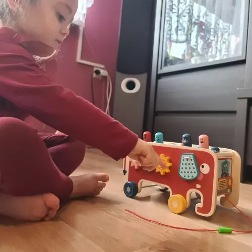 Słoń drewniany- wbijak Kruzzel 20349 - obrazek 5