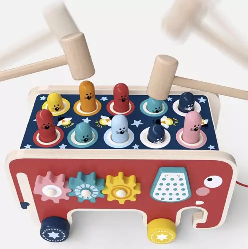 Słoń drewniany- wbijak Kruzzel 20349 - obrazek 11