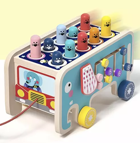 Słoń drewniany- wbijak Kruzzel 20349 - obrazek 12