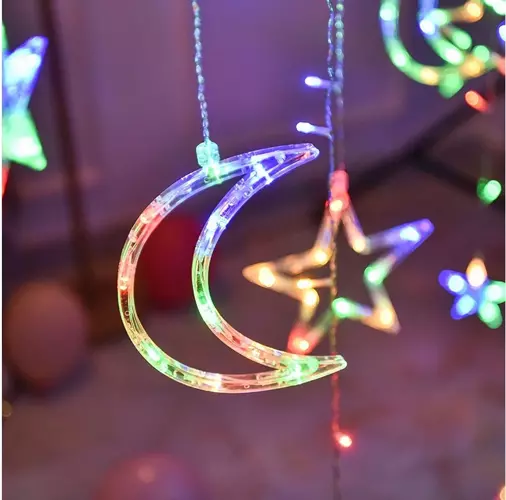 Kurtyna świetlna 138 LED USB- multicolor KŚ19754 - obrazek 5